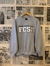 Load image into Gallery viewer, Vintage Sweatshirt With Large Embroidered Spell Out - FCS  Size Medium
