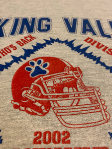 Vintage Sweatshirt With Large Graphic Print - Licking Valley State Play Offs Size XL