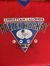 Load image into Gallery viewer, Vintage Roller Hockey Jersey - Christian Lalonde Camp YMCA Size Large
