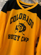Load image into Gallery viewer, Colorado Hockey Camp Ice Hockey Jersey with large Spell Out Size Large
