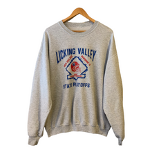 Load image into Gallery viewer, Vintage Sweatshirt With Large Graphic Print - Licking Valley State Play Offs Size XL
