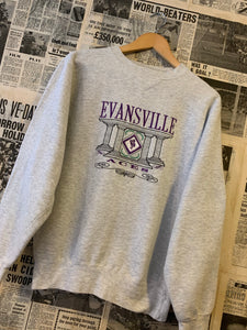 Vintage Sweatshirt With Large Embroidered Spell Out/Design Size Small