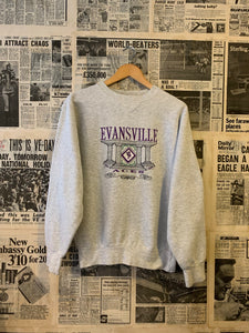 Vintage Sweatshirt With Large Embroidered Spell Out/Design Size Small