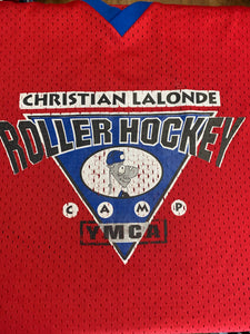 Vintage Roller Hockey Jersey - Christian Lalonde Camp YMCA Size Large